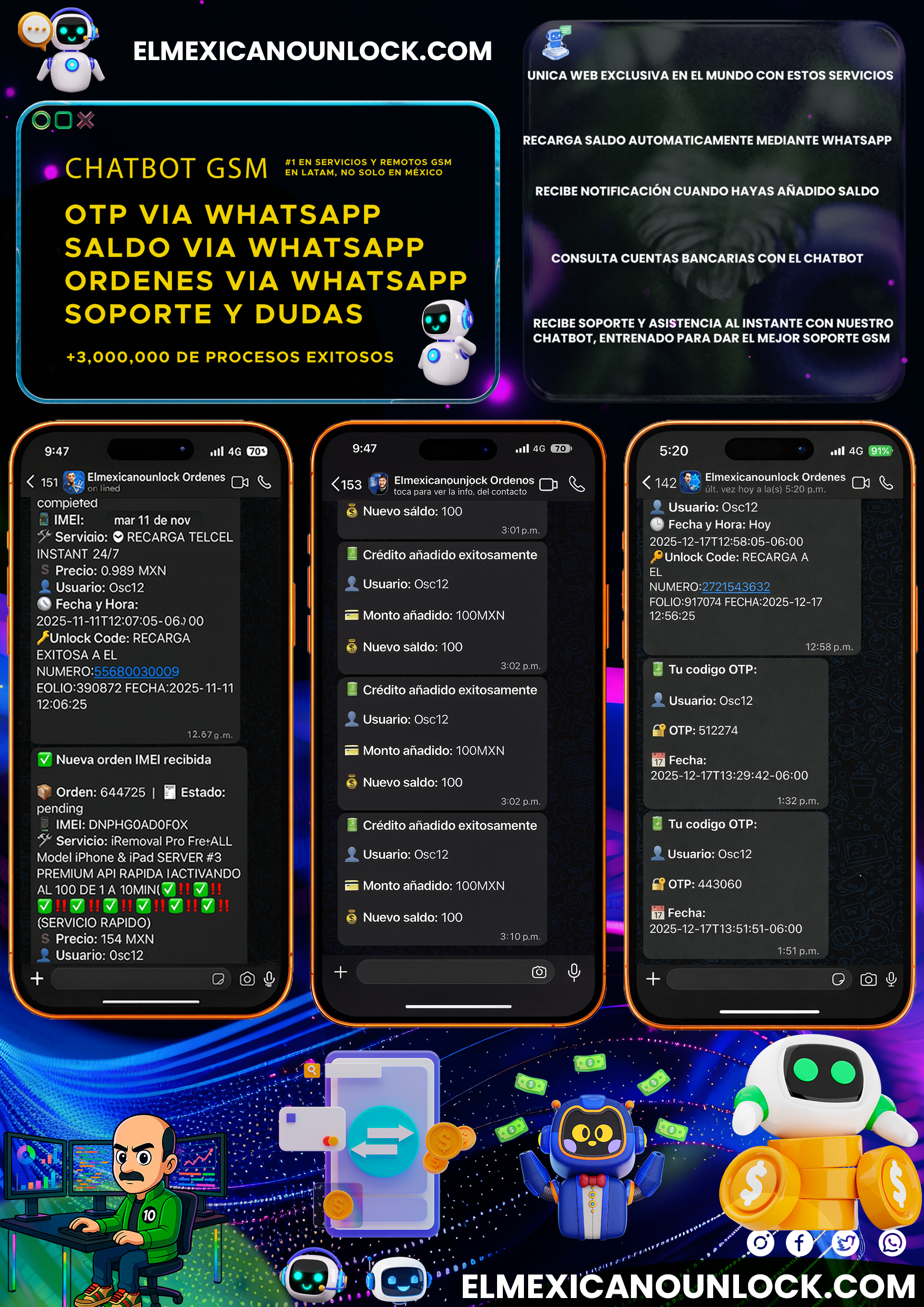 Funciones WhatsApp exclusivas en el mundo GSM