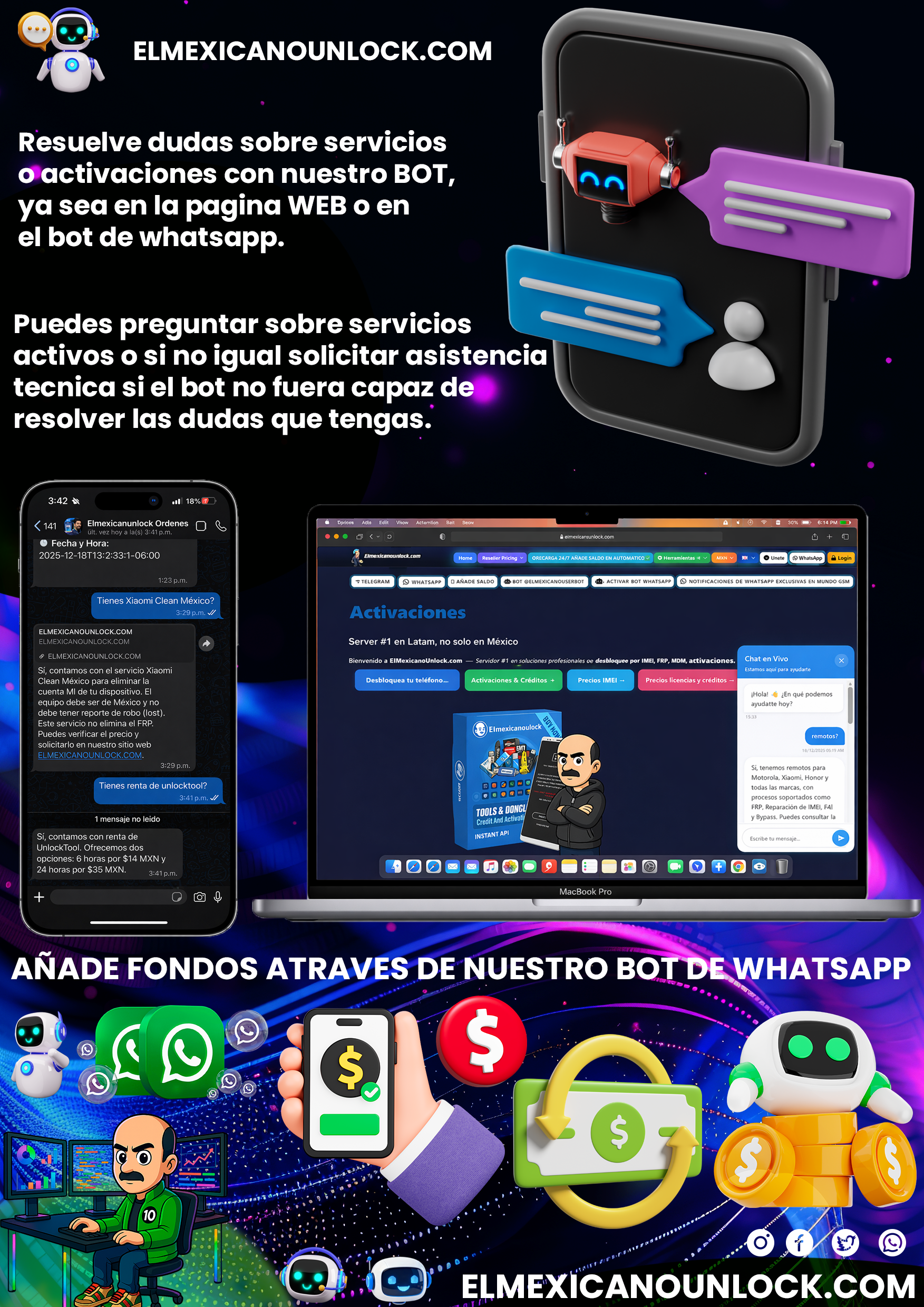 Chatbot Web/Whatsapp